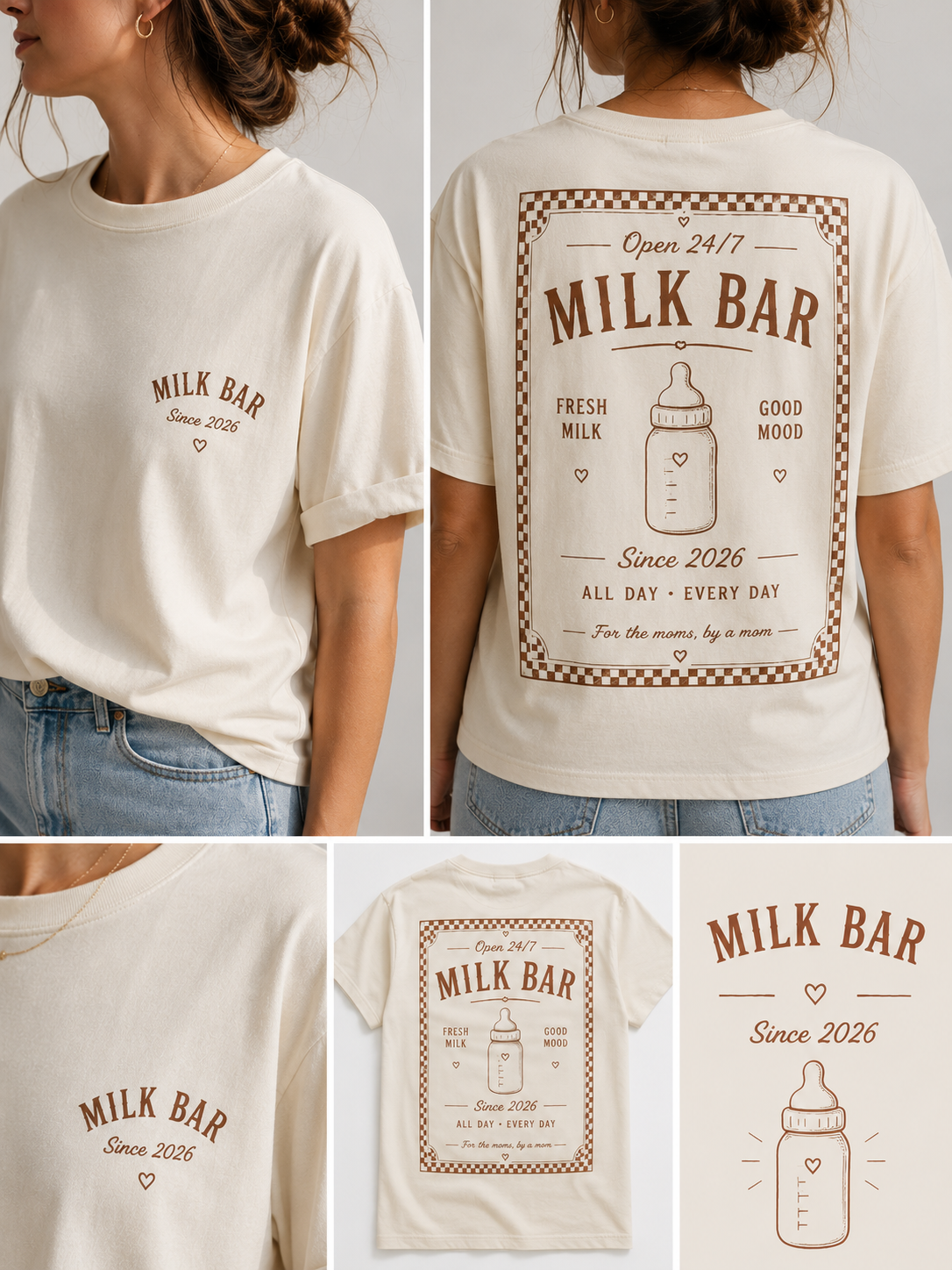 Tee-shirt Allaitement Milk Bar