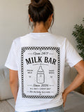 Tee-shirt Allaitement personnalise « Milk Bar »