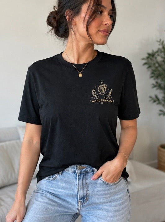 Tee-shirt allaitement personnalisé "Wondermama"