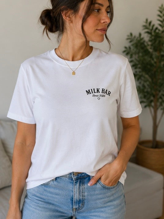 Tee-shirt Allaitement personnalise « Milk Bar »