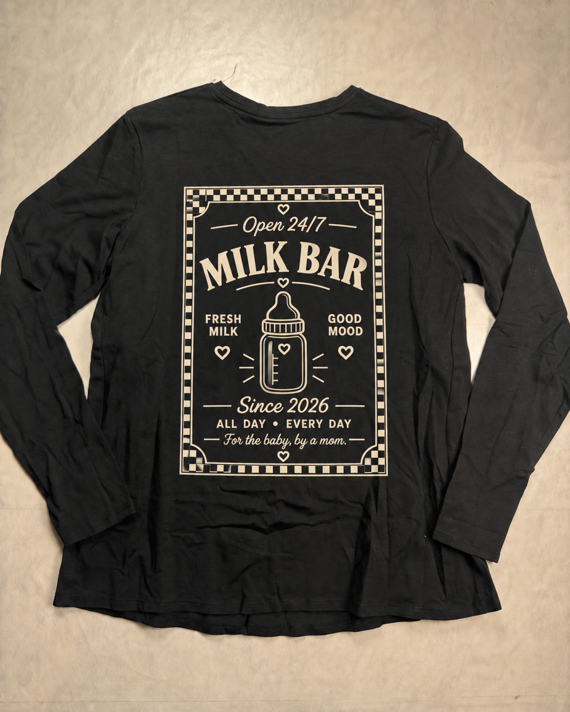 Tee shirt manches longues allaitement Milk Bar