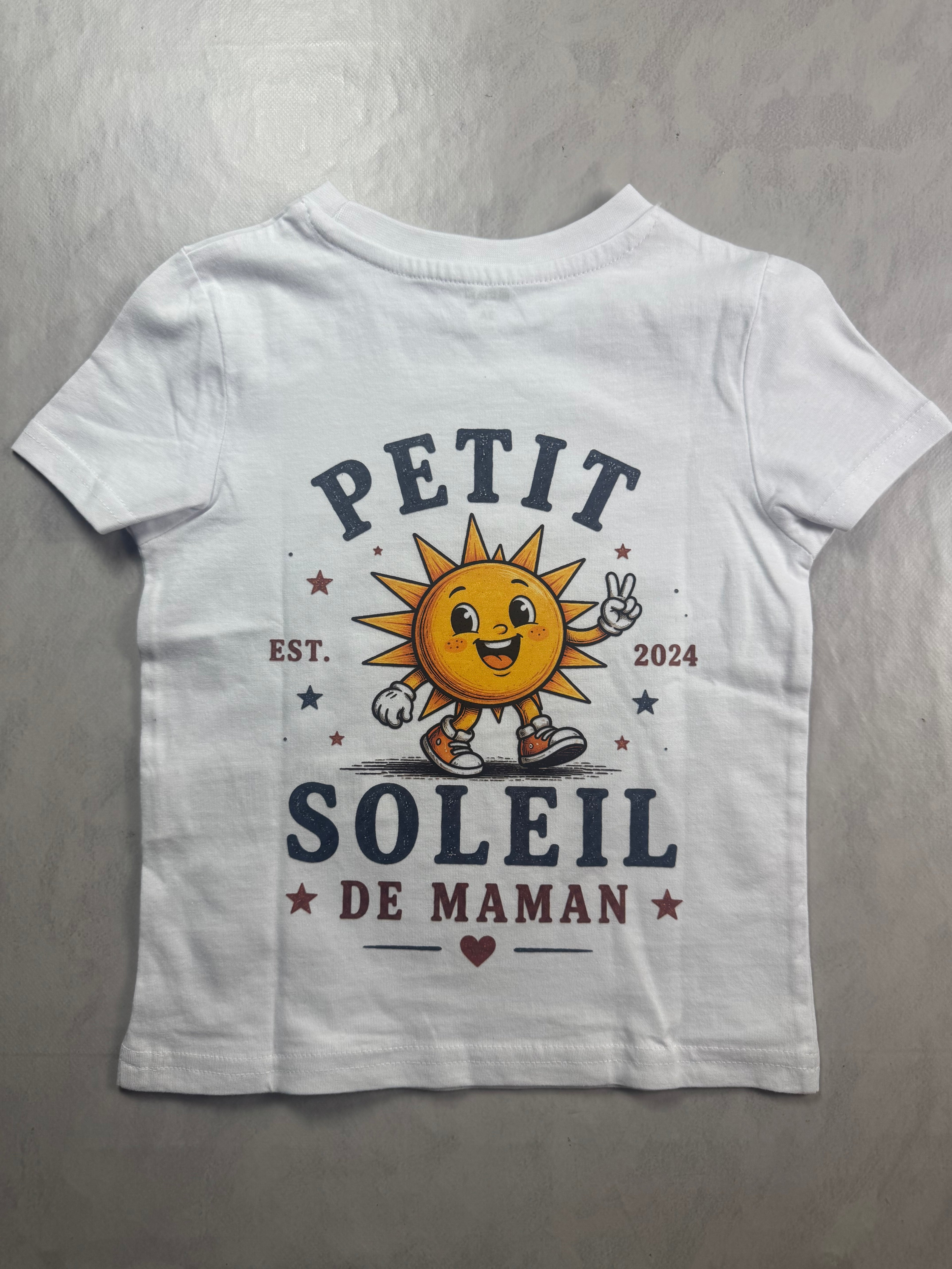 TEE SHIRT ENFANT "SOLEIL DE MAMAN"